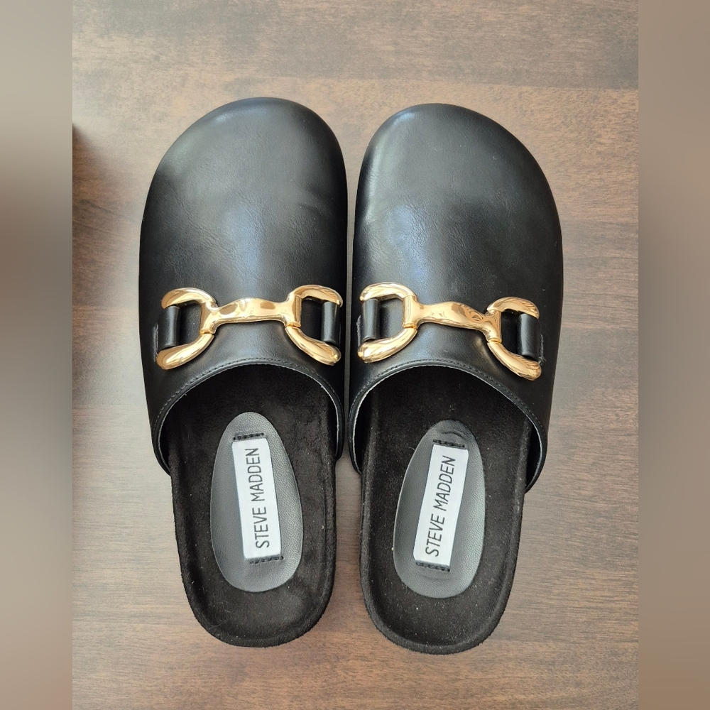 Steve Madden Black Clogs - Size 36